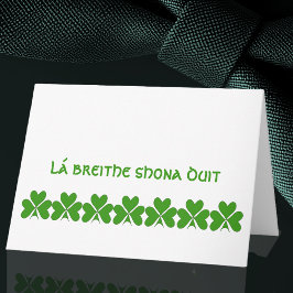 Tarjeta Feliz Cumpleaños Irlandés
