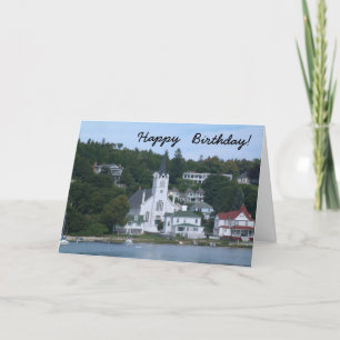 Tarjeta Feliz cumpleaños Isla Mackinaw