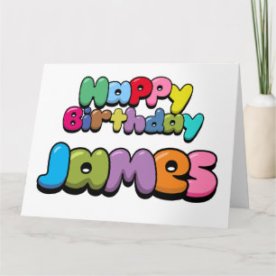 Tarjeta Feliz cumpleaños James