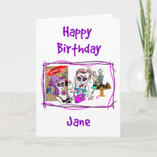 Tarjeta Feliz cumpleaños - Jane
