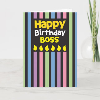 Tarjeta ¡Feliz cumpleaños, JEFE!