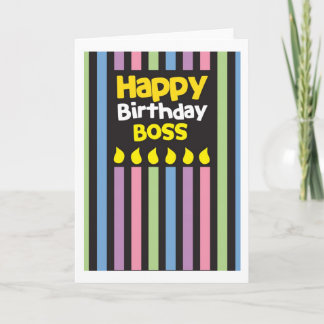 Tarjeta ¡Feliz cumpleaños, JEFE!