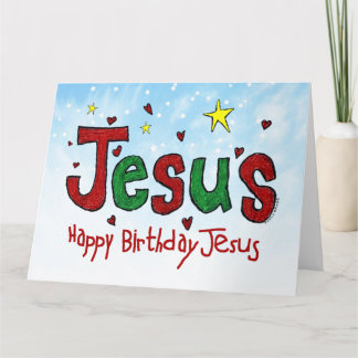 Tarjeta Feliz cumpleaños, Jesús