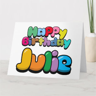 Tarjeta Feliz cumpleaños Julie