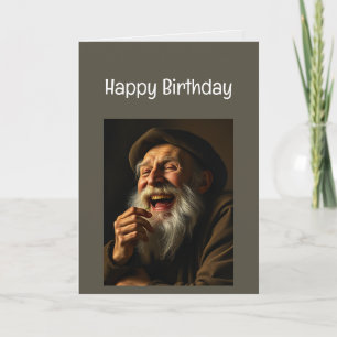 Tarjeta Feliz cumpleaños, juventud de pensamiento no viejo