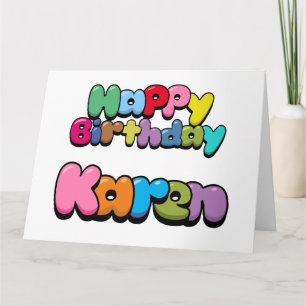 Tarjeta Feliz cumpleaños Karen