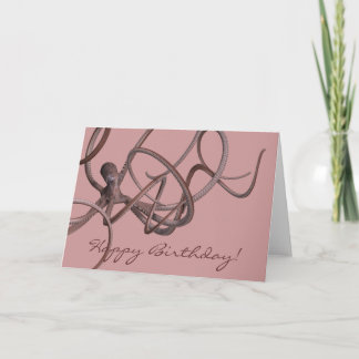 Tarjeta Feliz cumpleaños Kraken