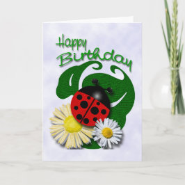 Tarjeta Feliz cumpleaños Ladybug