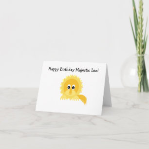 Tarjeta Feliz cumpleaños, Leo