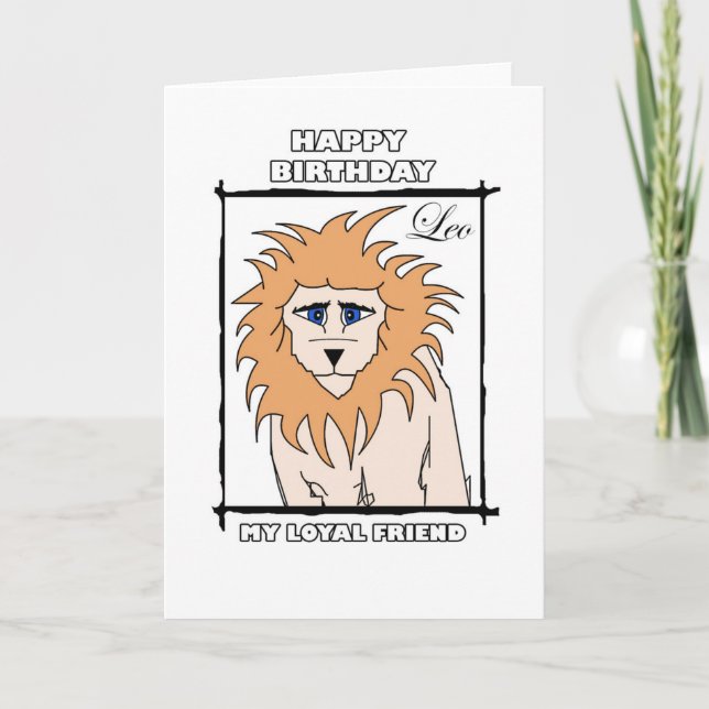 Tarjeta ¡Feliz cumpleaños, Leo! (Anverso)