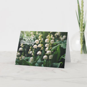 Tarjeta Feliz cumpleaños, Lily de las Flores del Valle