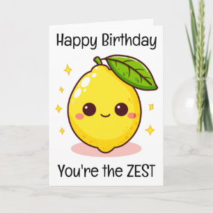 Tarjeta Feliz Cumpleaños Limón Eres El Zumo