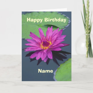 Tarjeta Feliz cumpleaños - lirio