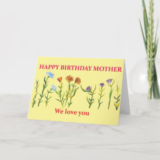 Tarjeta Feliz cumpleaños, madre