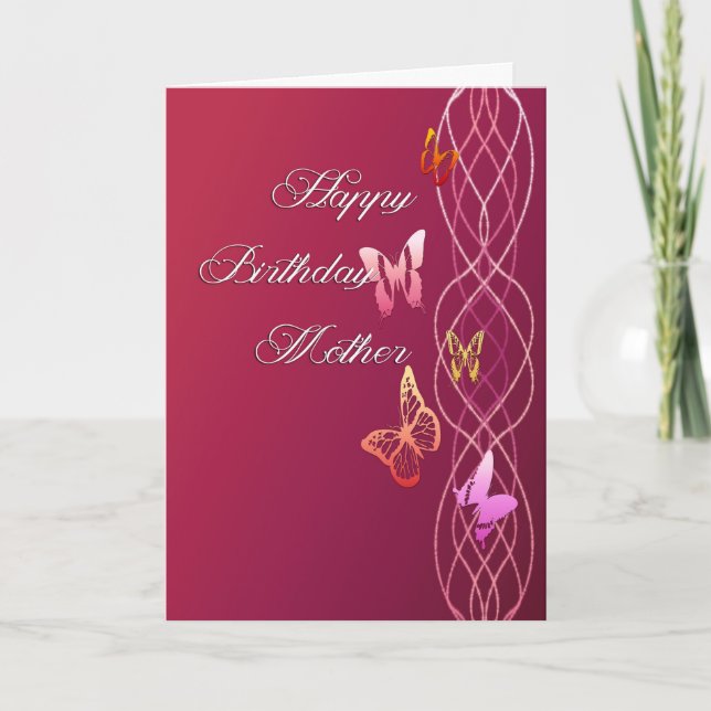 Tarjeta Feliz cumpleaños, madre (Anverso)