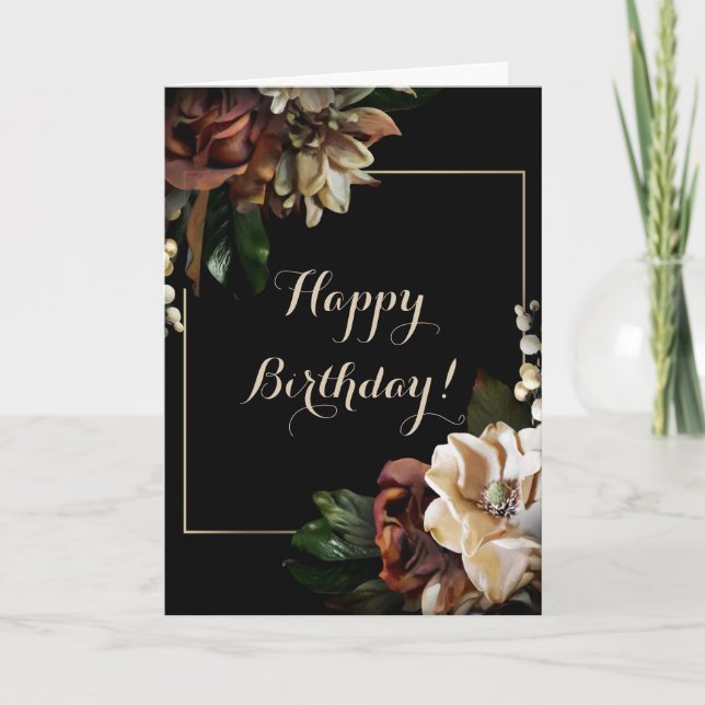 Tarjeta Feliz cumpleaños Magnolia Card (Anverso)