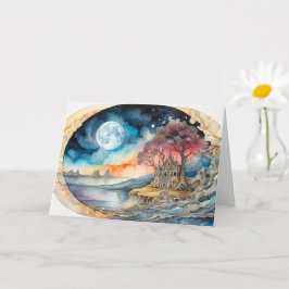 Tarjeta Feliz Cumpleaños | Majestuosa Luz de Luna Después 