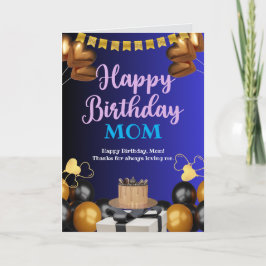 Tarjeta Feliz cumpleaños, mamá