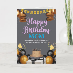 Tarjeta Feliz cumpleaños, mamá