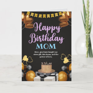 Tarjeta Feliz cumpleaños, mamá