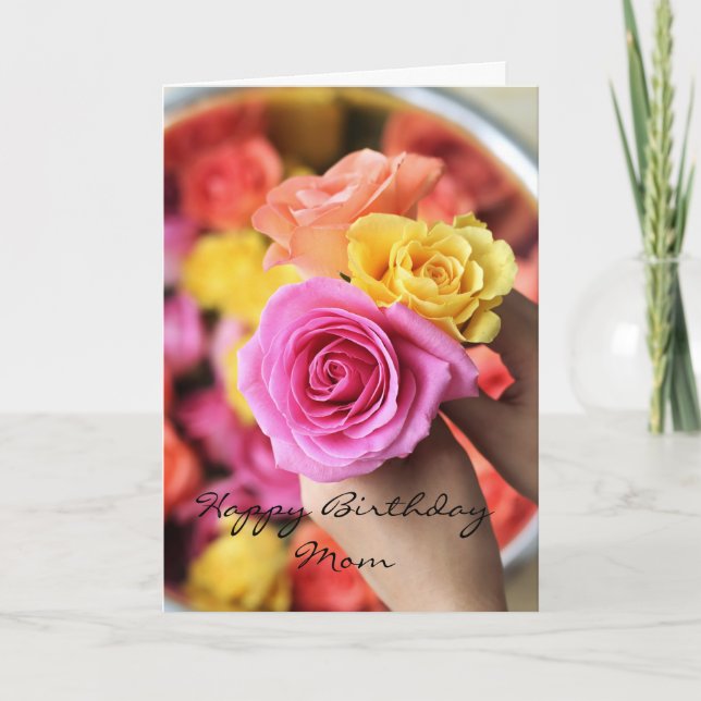 Tarjeta Feliz cumpleaños mamá (Anverso)