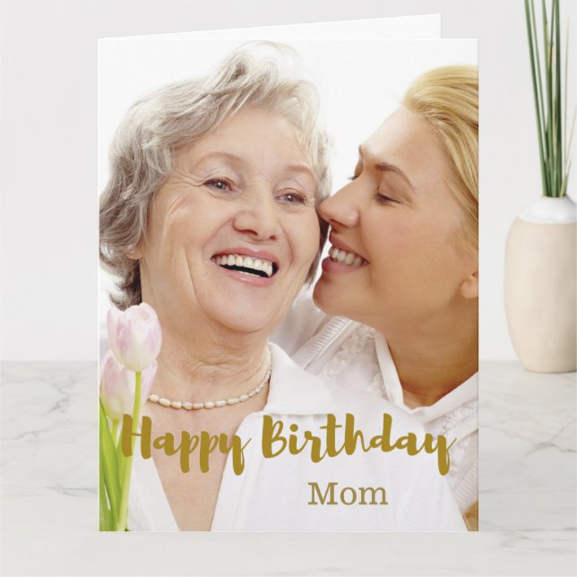 Tarjeta Feliz cumpleaños, mamá (Anverso)