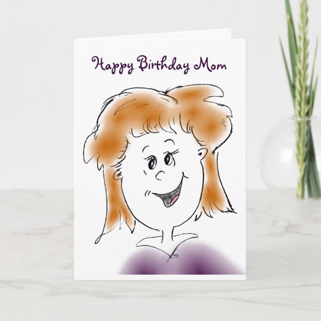 Tarjeta Feliz cumpleaños, mamá (Anverso)