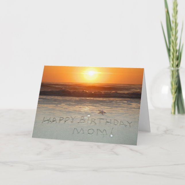 Tarjeta ¡Feliz cumpleaños, mamá! (Anverso)