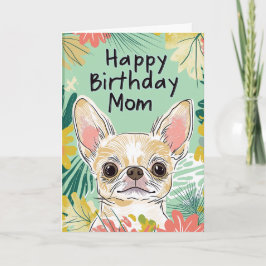Tarjeta Feliz cumpleaños mamá - Día de la Perra Perra de C