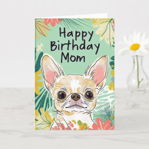Tarjeta Feliz cumpleaños mamá - Día de la Perra Perra de C