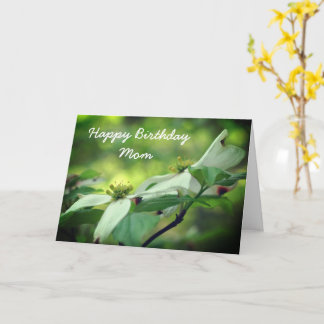 Tarjeta Feliz cumpleaños, mamá Dogwood Flower Card