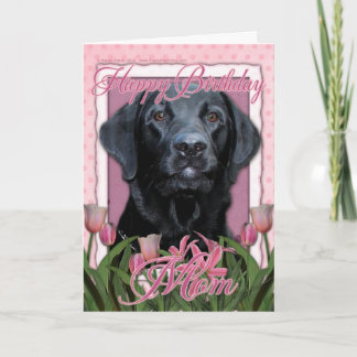 Tarjeta Feliz cumpleaños mamá - Labrador - Negro - Equipam