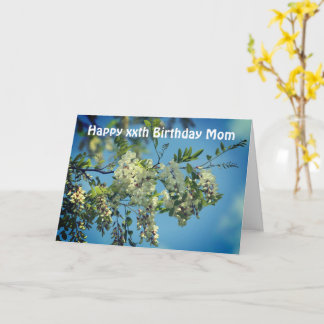 Tarjeta Feliz cumpleaños, mamá Locust Flower Card