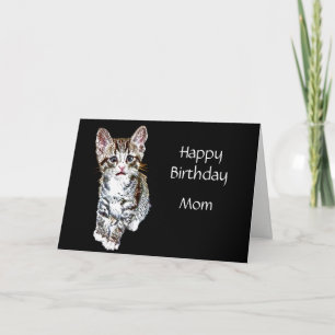 Tarjeta Feliz cumpleaños, mamá Personalizado especial Kitt