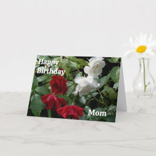 Tarjeta Feliz cumpleaños mamá Roses Roses Flores