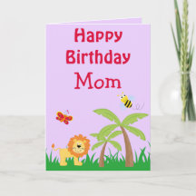Feliz Cumpleaños Mamá Safari León Tu Foto Dentro