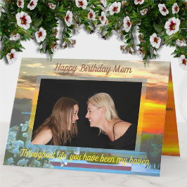 Tarjeta Feliz Cumpleaños Mamá Sunset 2295 Saludo