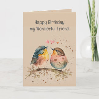 Tarjeta Feliz cumpleaños, maravilloso amigo gracias a Dios