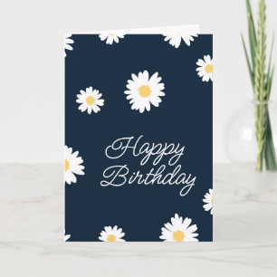 Tarjeta Feliz Cumpleaños Margarita en Azul