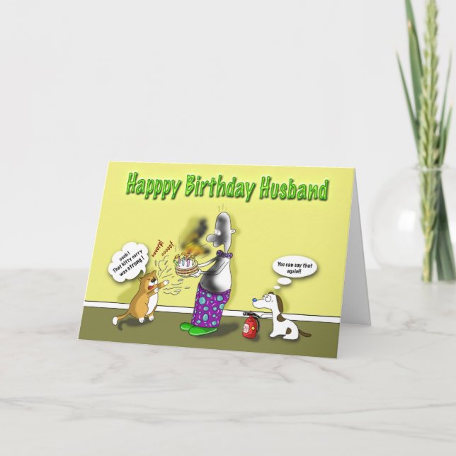 Tarjeta Feliz cumpleaños, marido (Anverso)