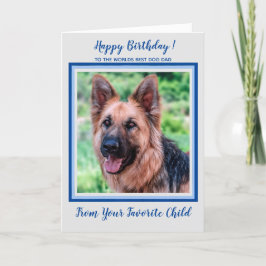 Tarjeta Feliz cumpleaños - Mejor papá de perro del mundo -