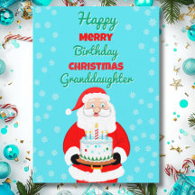 Feliz Cumpleaños Merry Navidad Santa Nieta