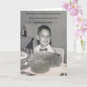 Tarjeta Feliz cumpleaños, mi amigo de la moda