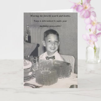 Tarjeta Feliz cumpleaños, mi amigo de la moda