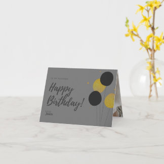 Tarjeta Feliz cumpleaños, mi marido quiere saludos