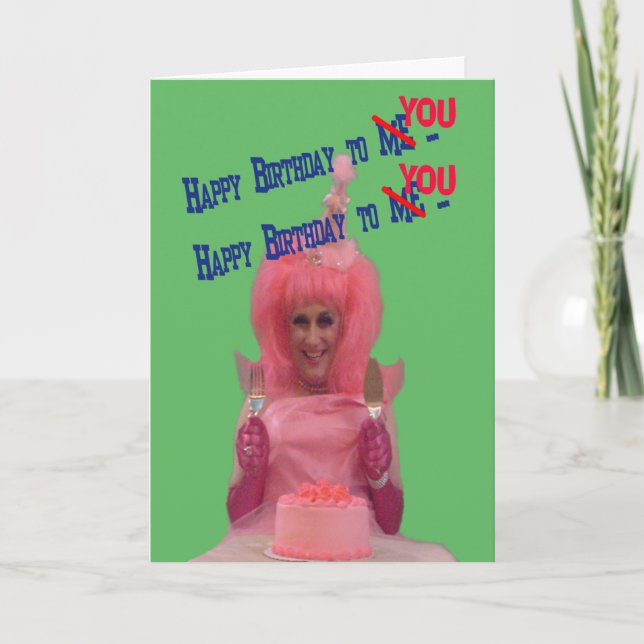 Tarjeta Feliz cumpleaños Miz Cotton (Anverso)