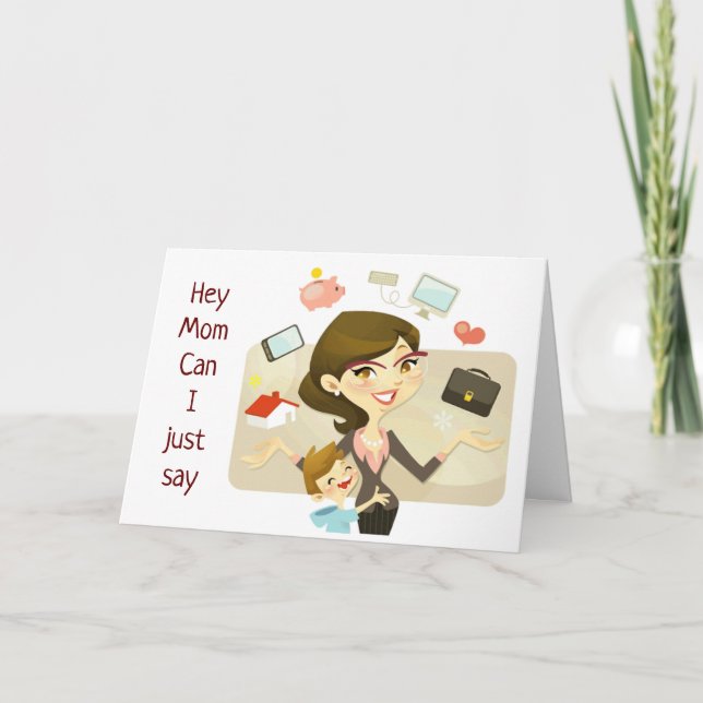 TARJETA FELIZ CUMPLEAÑOS **MOM TOME TIEMPO PARA TI** TARJE (Anverso)