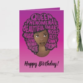 Tarjeta Feliz cumpleaños, Motivadoras mujeres negras, mage