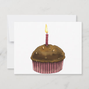 Tarjeta Feliz cumpleaños Muffin