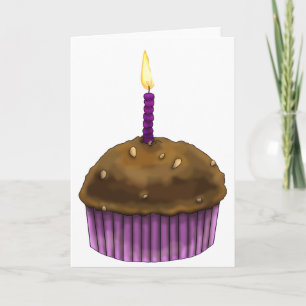 Tarjeta Feliz cumpleaños Muffin